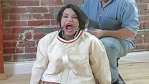 Wide Spider Gag With Straitjacket Wide Spider Gag With Straitjacket