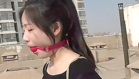 Asian Outdoor Bondage Stroll Asian Outdoor Bondage Stroll