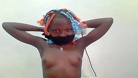Dumb African Slut Ties Herself Up Dumb African Slut Ties Herself Up