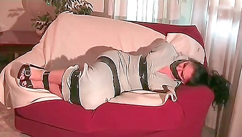 Securely Taped & Tape Gagged In Jeans Dress Pt 1